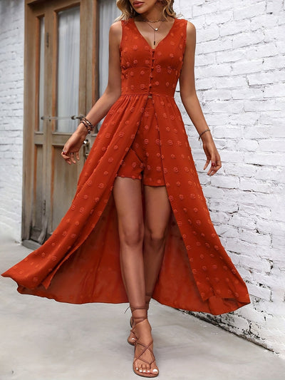 Indy | Elegante Maxi Jurk met Verborgen Jumpsuit