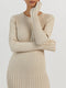 Isabel | Elegante Gebreide Maxi Jurk met Strikdetail