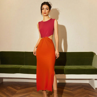 Isabella | Elegante Cut-Out Maxi Jurk met Trendy Twist