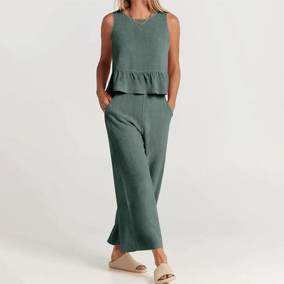 Giuliana - Two Piece Set with Sleeveless Top for Summer