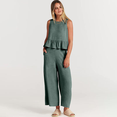 Giuliana - Two Piece Set with Sleeveless Top for Summer