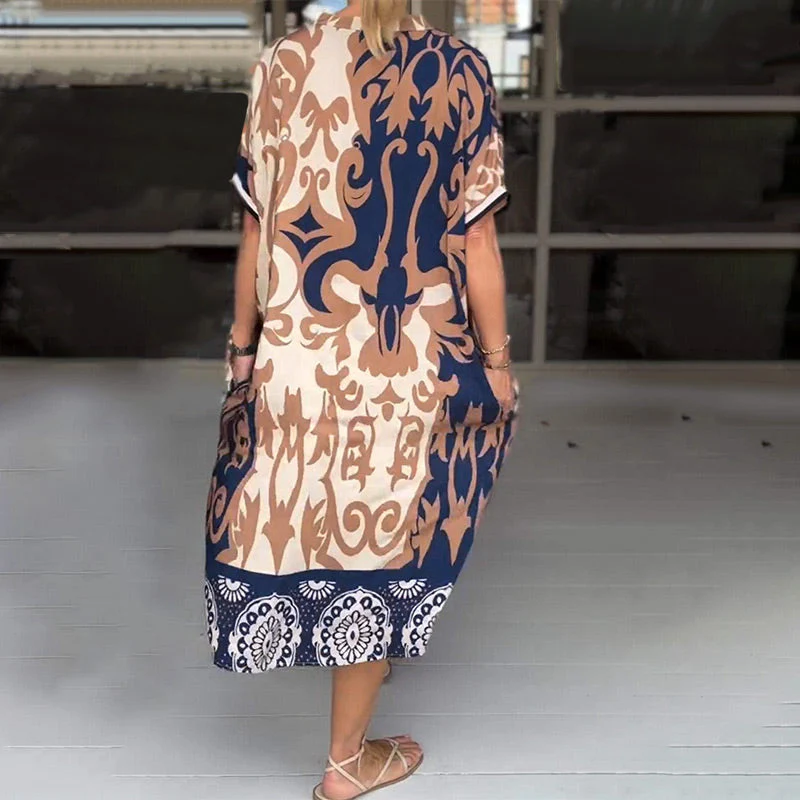 Bohemian Tuniekjurk met Print – Relaxed Fit