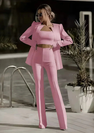 Karen – 3-Piece Set with Blazer, Top and Pants