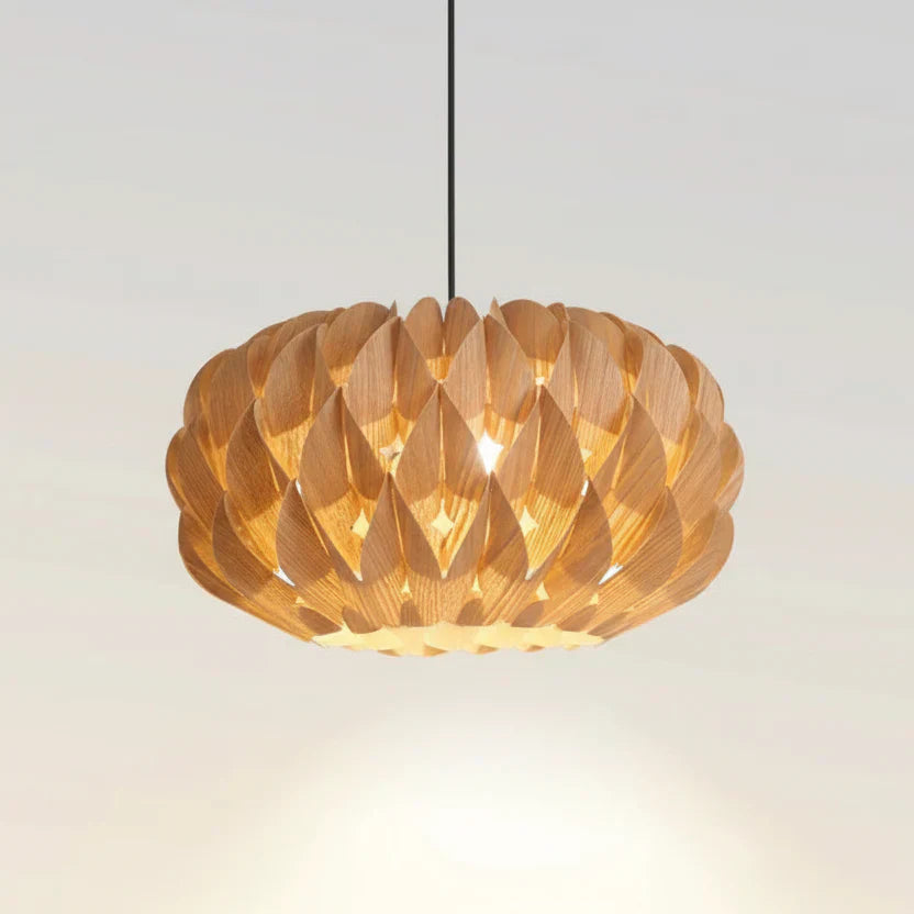 Aurelion - Japandi Veneer Pendant Light