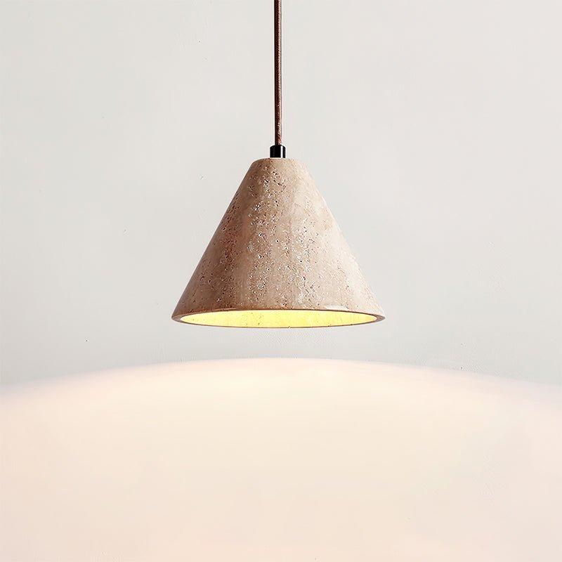 Elmord - Woven Travertine Pendant Light Adjustable Height