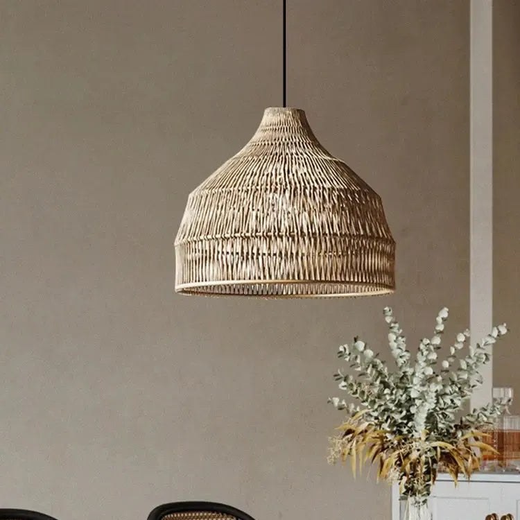 Noryu - Japanese Wooden Woven Handmade Pendant Light