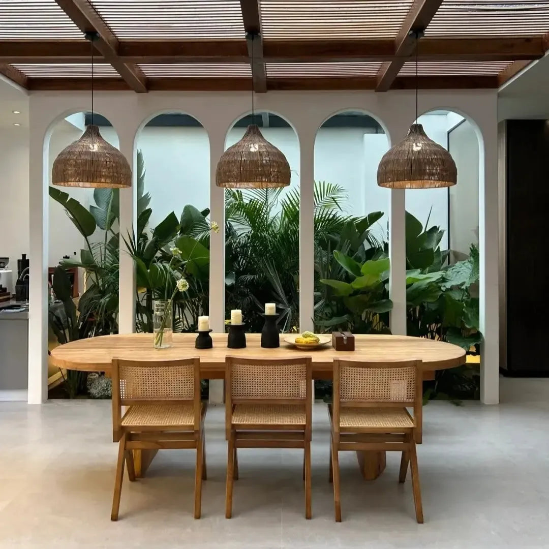 Noryu - Japanese Wooden Woven Handmade Pendant Light