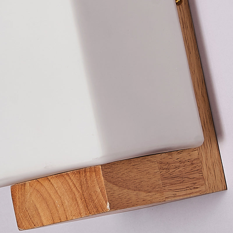 Hikari – Japanese Wood Glass LED Wall Sconce Rectangle