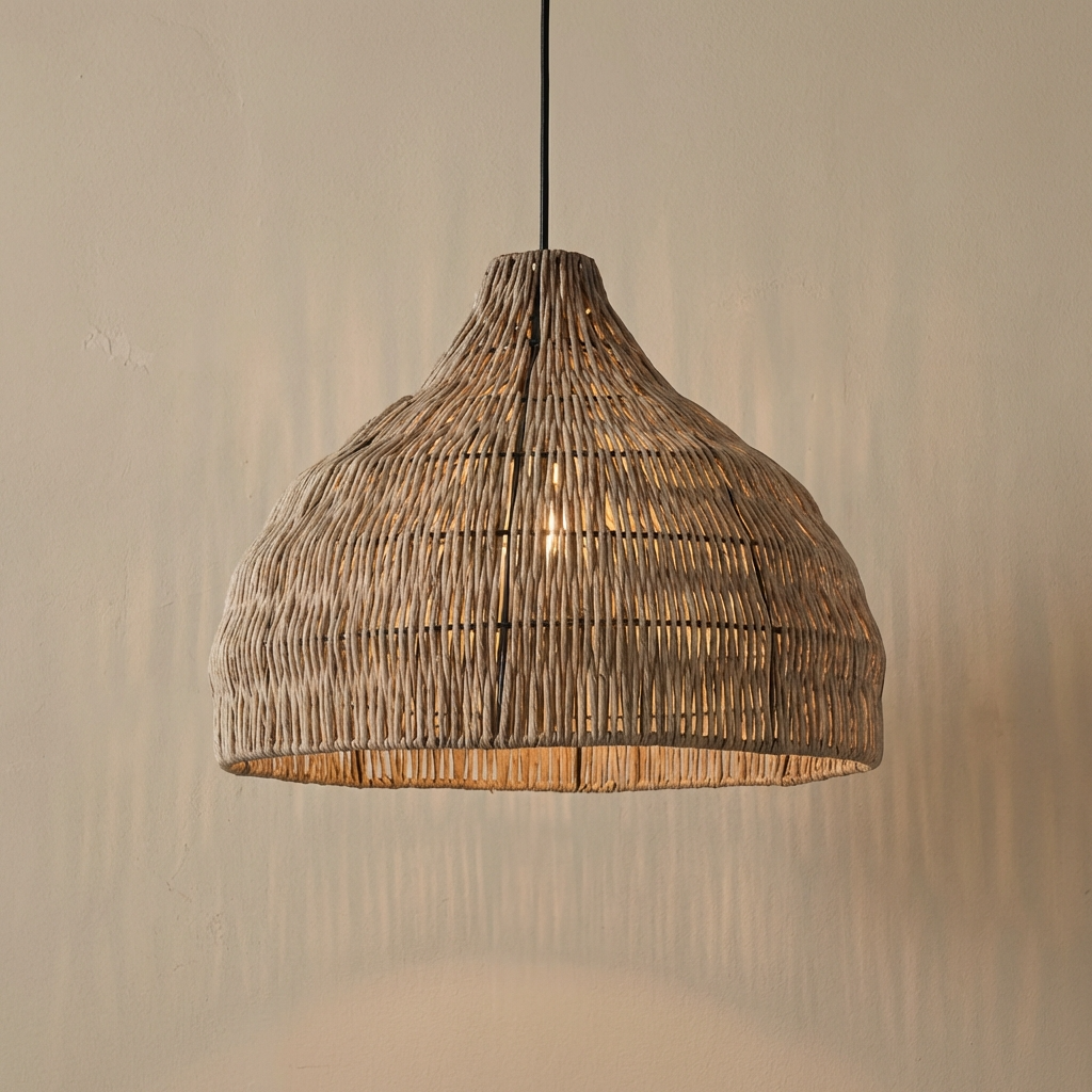 Noryu - Japanese Wooden Woven Handmade Pendant Light