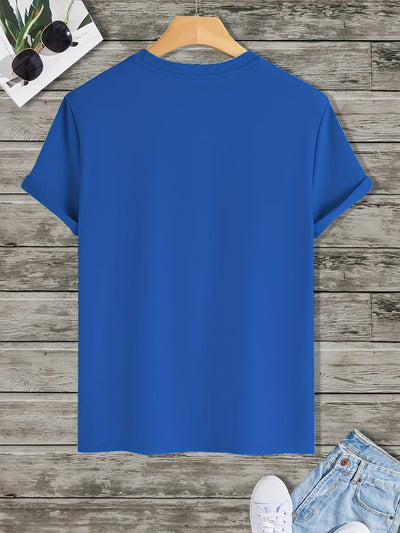 Joel | Men's T-Shirt with Mountain Climbing Print - Casual and Breathable 