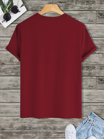 Joel | Men's T-Shirt with Mountain Climbing Print - Casual and Breathable 