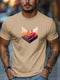 Joel | Men's T-Shirt with Mountain Climbing Print - Casual and Breathable 