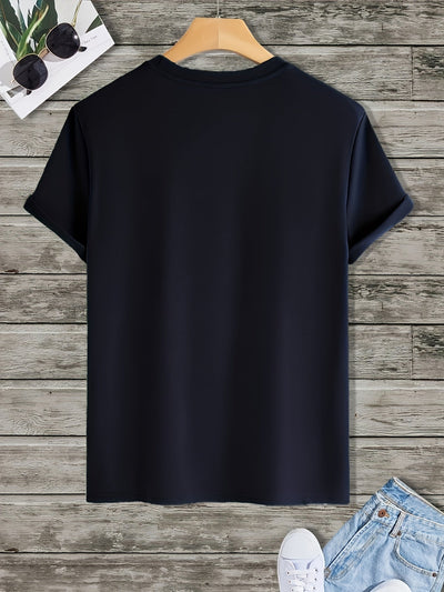 Joel | Men's T-Shirt with Mountain Climbing Print - Casual and Breathable 
