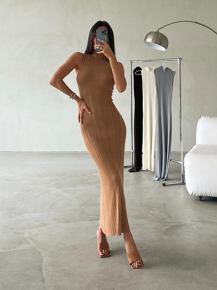 Johanna | Elegante Geribbelde Maxi Jurk voor Dames