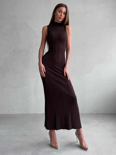 Johanna | Elegante Geribbelde Maxi Jurk voor Dames