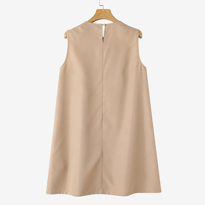 Jolene | Mouwloze Mini Jurk met Knoopdetails