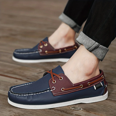 Men's Slip-On Shoe – Nautical Look with Stylish Details