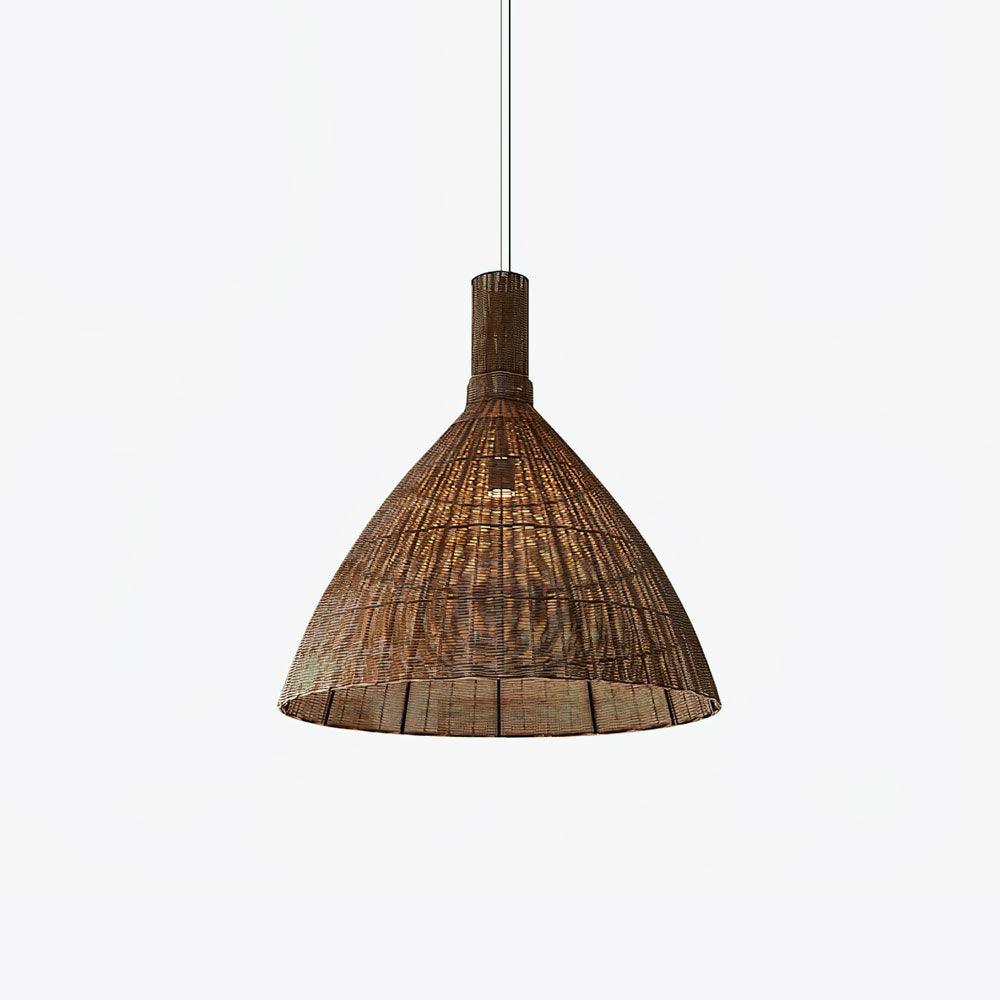 Nythera – Natural Rattan Artistic Pendant Light