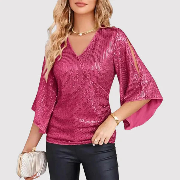 Karin - Stylish and Comfortable Sequin Top for Women