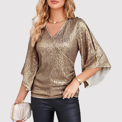 Karin - Stylish and Comfortable Sequin Top for Women