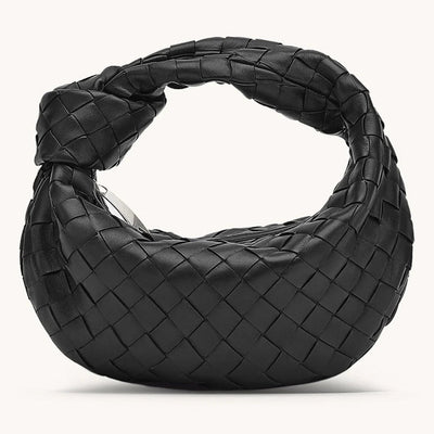 Keira | Luxe Gevlochten Handtas met Knopdetail