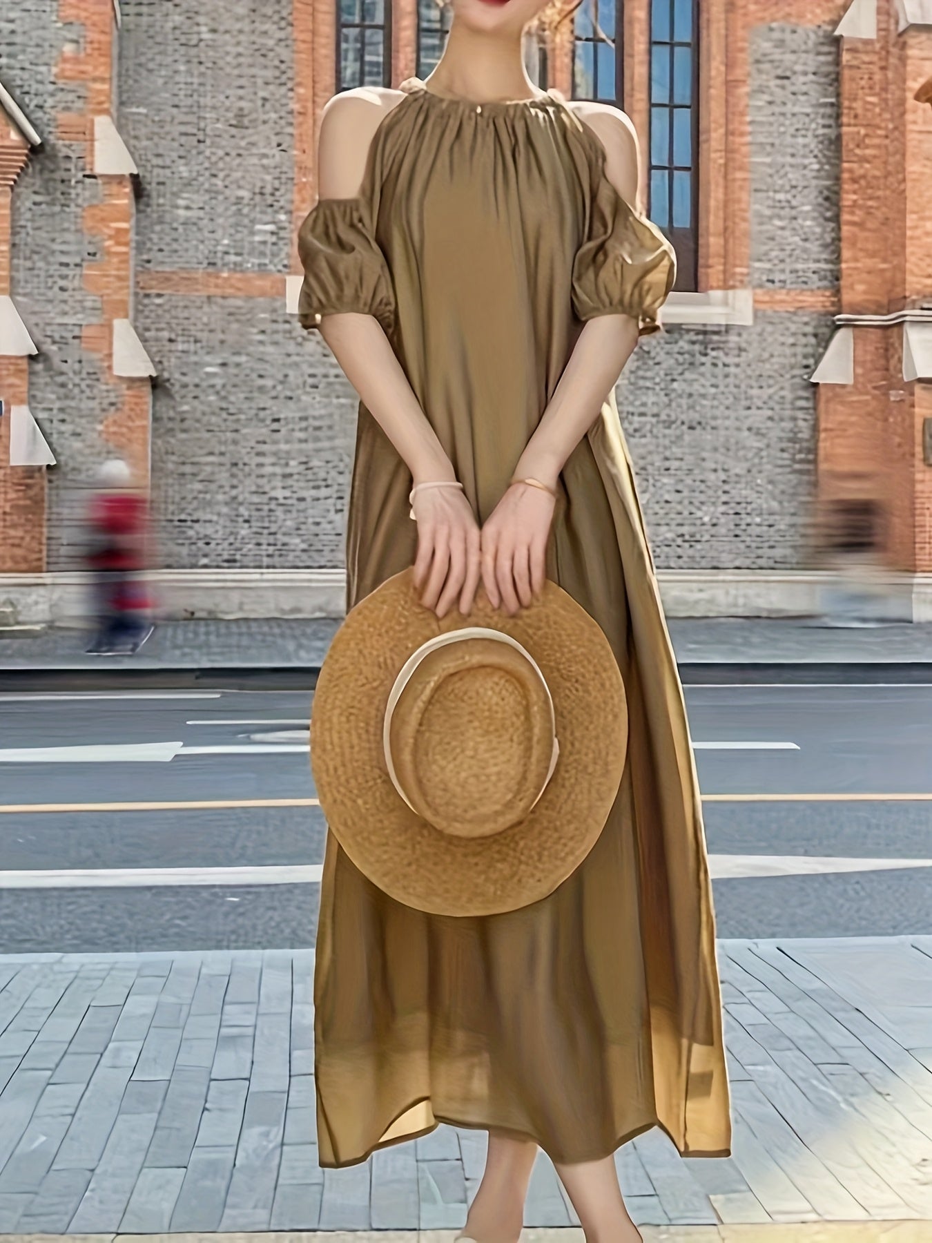 Kimberly | Elegante Off-Shoulder Maxi Jurk voor Dames
