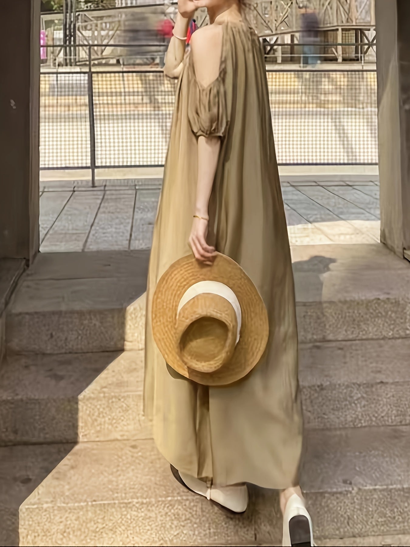 Kimberly | Elegante Off-Shoulder Maxi Jurk voor Dames
