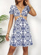 Kira | Zomerse Mini Jurk met Bloemenprint en Cut-Out Design