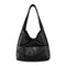 Monica | Leren hobo-schoudertas