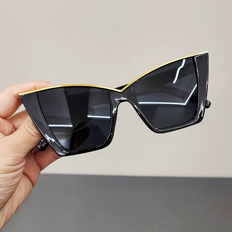 Kylie | Elegant Cat-Eye Sunglasses with Gold Accent 