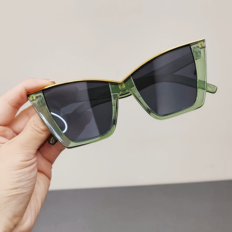 Kylie | Elegant Cat-Eye Sunglasses with Gold Accent 