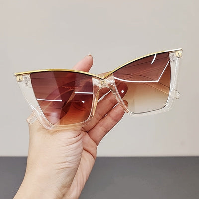 Kylie | Elegant Cat-Eye Sunglasses with Gold Accent 