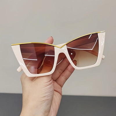 Kylie | Elegant Cat-Eye Sunglasses with Gold Accent 