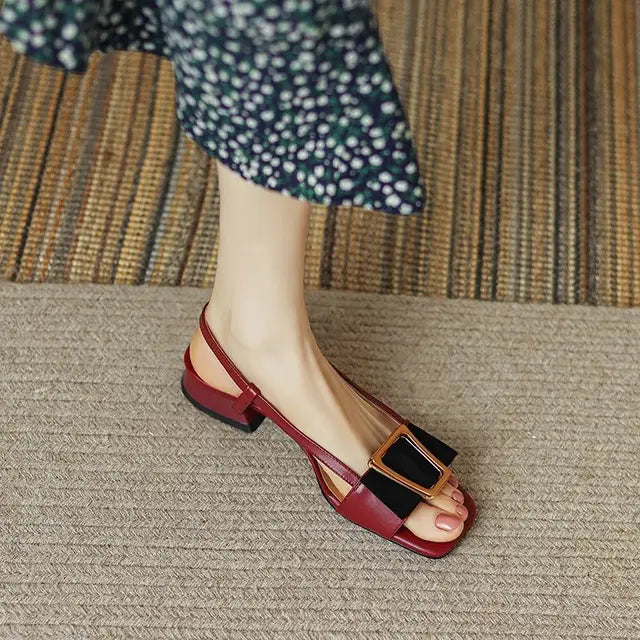 Eva - block heel sandals with buckle