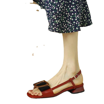 Eva - block heel sandals with buckle