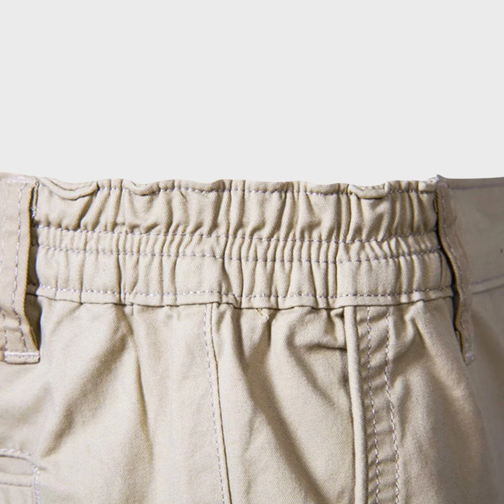 Men's Chino Shorts – Casual Cotton Shorts with Elastic Waist 