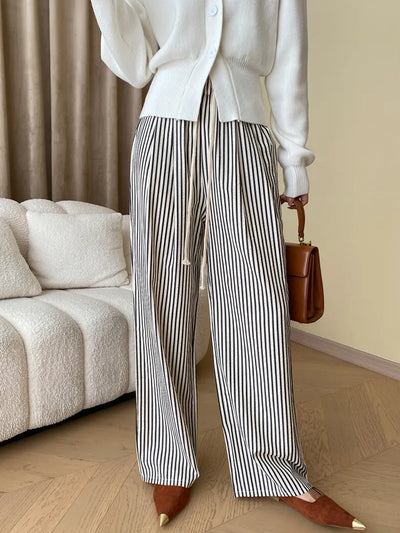 Meira - Elegante Gestreepte Broek voor Vrouwen