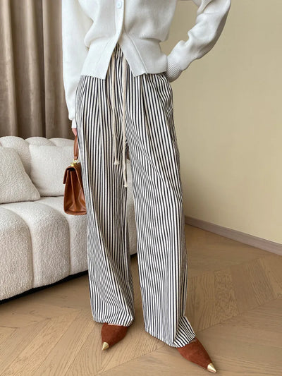 Meira - Elegante Gestreepte Broek voor Vrouwen