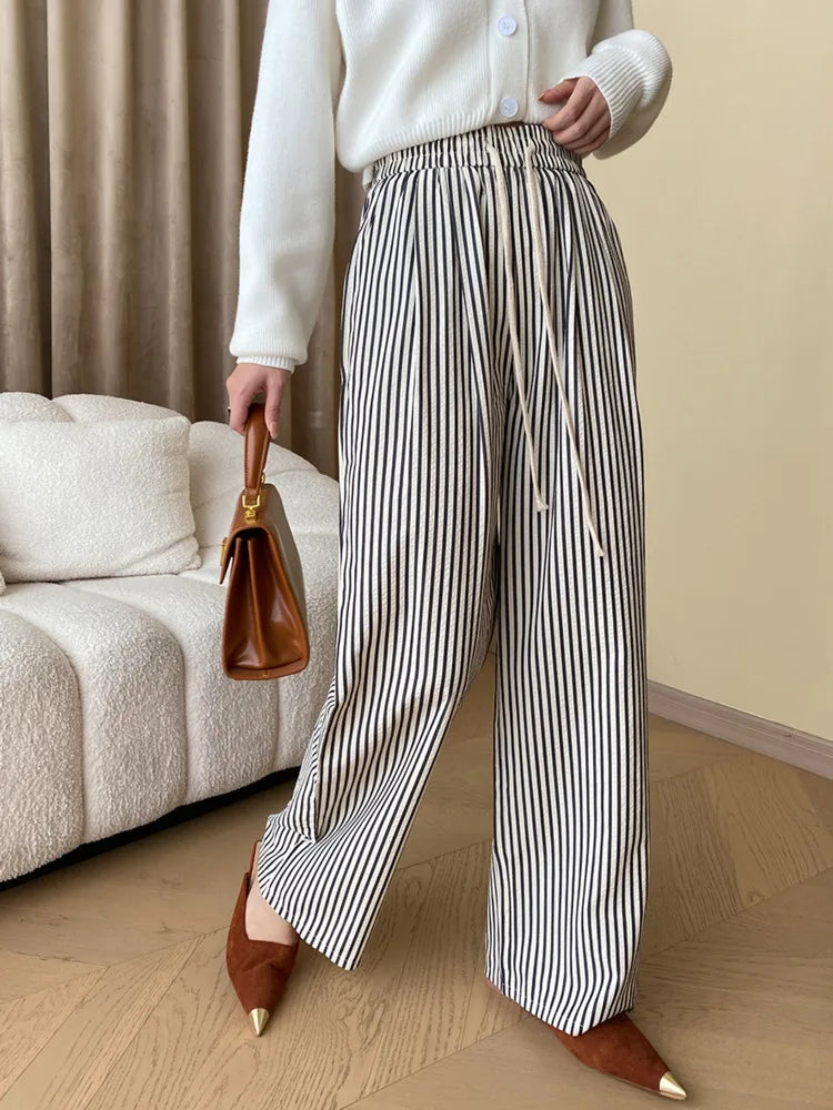 Meira - Elegante Gestreepte Broek voor Vrouwen