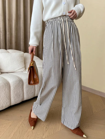 Meira - Elegante Gestreepte Broek voor Vrouwen