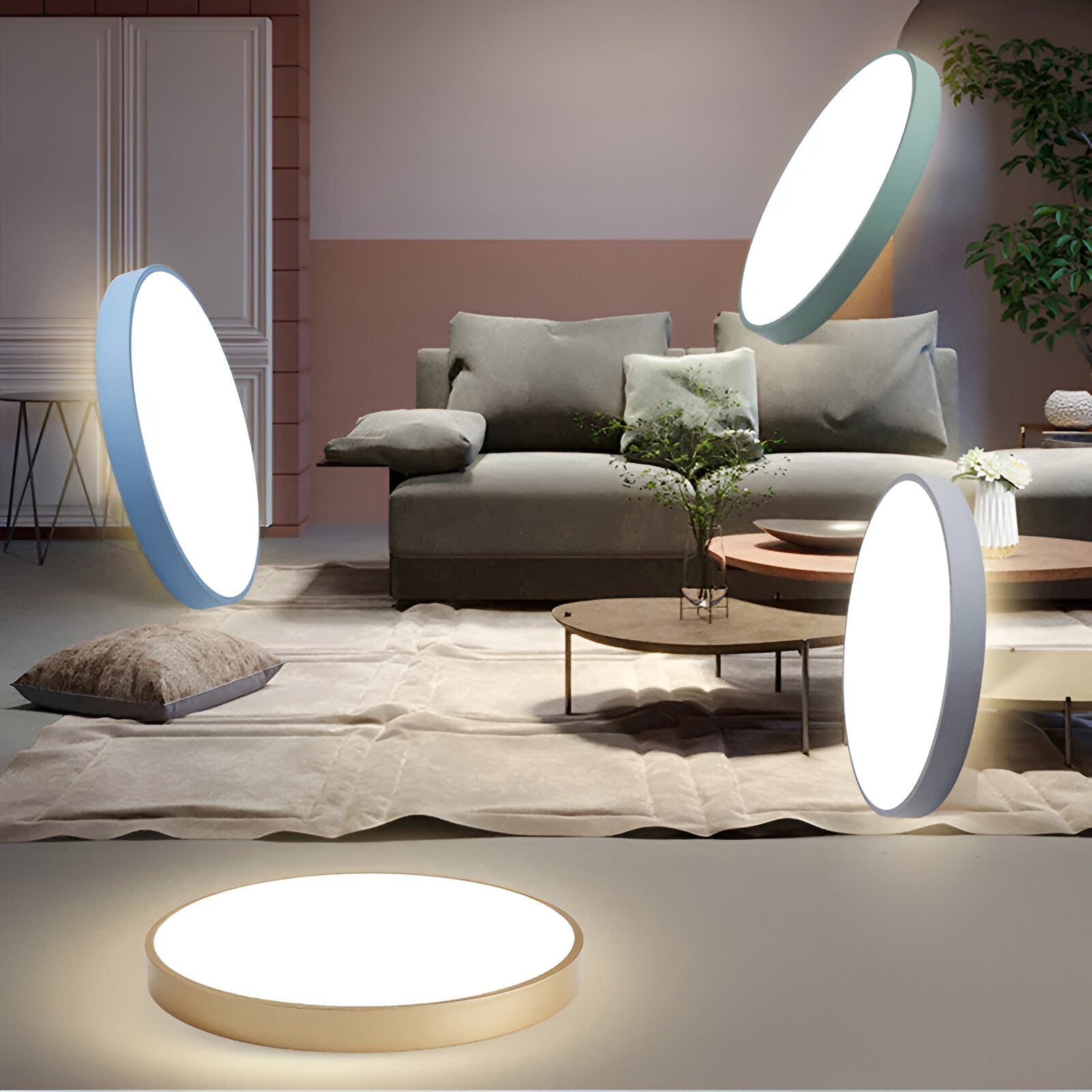 Denrad – Modern LED Ceiling Light with Acrylic Shade