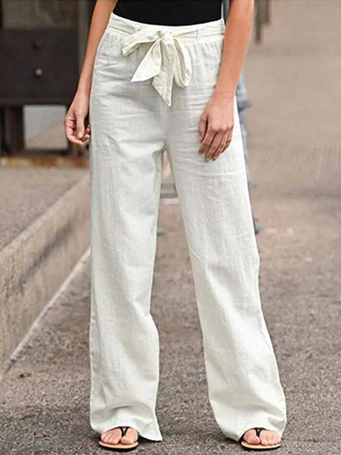 Karina – Airy Linen Trousers 