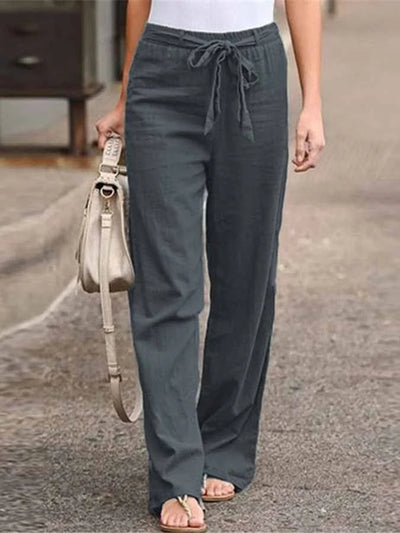 Karina – Airy Linen Trousers 
