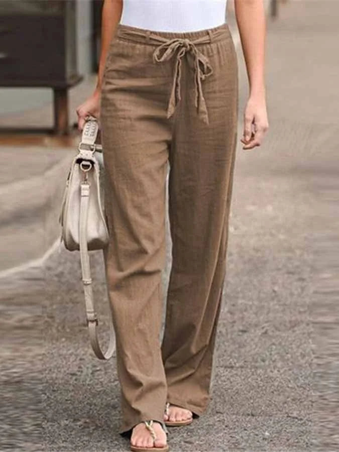 Karina – Airy Linen Trousers 