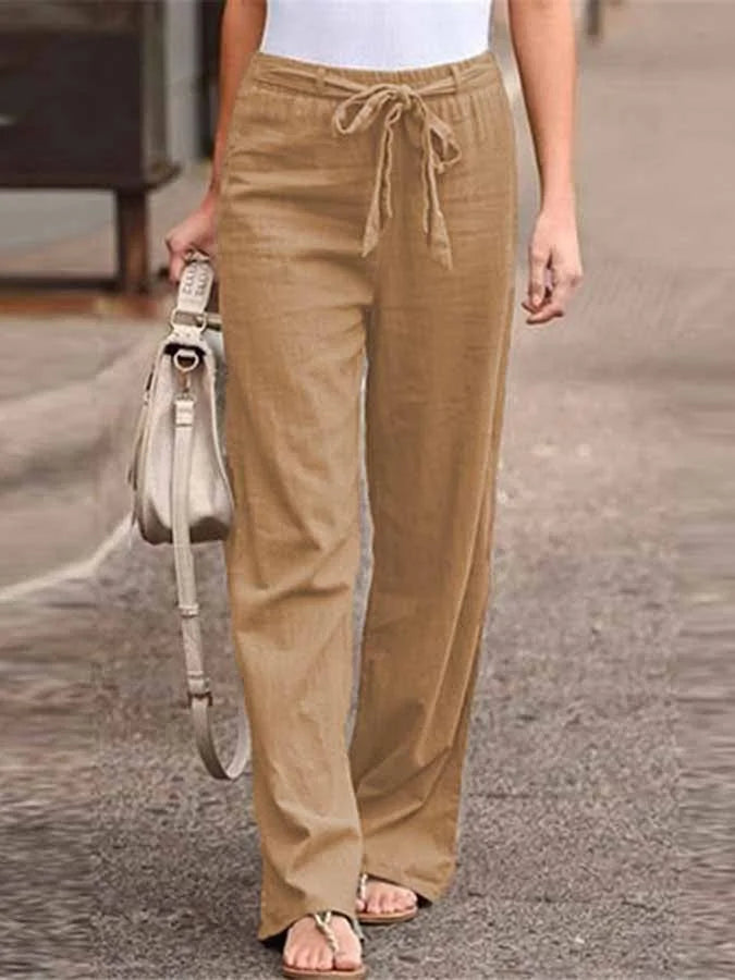 Karina – Airy Linen Trousers 