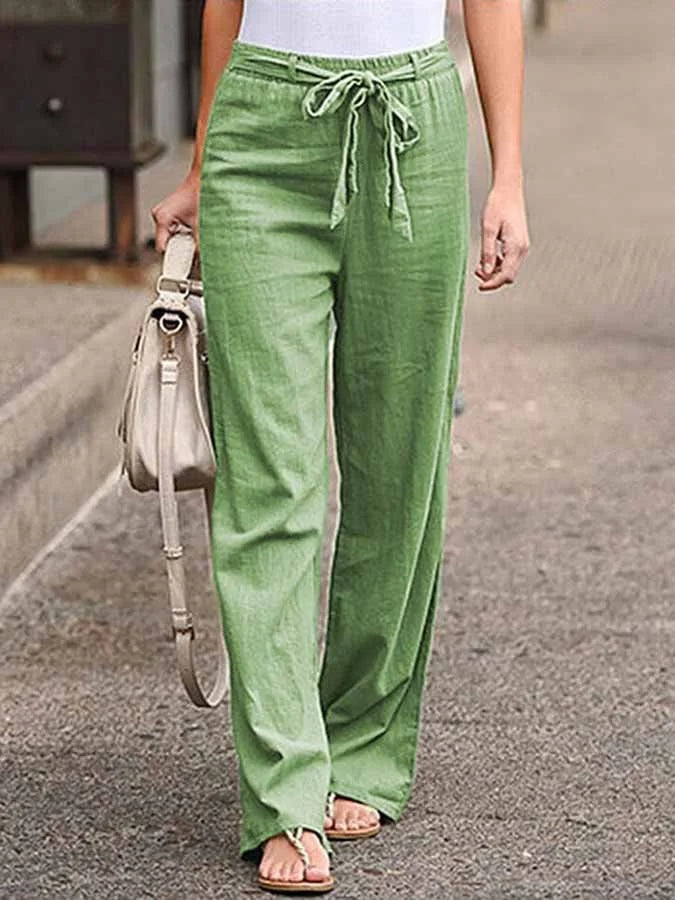 Karina – Airy Linen Trousers 