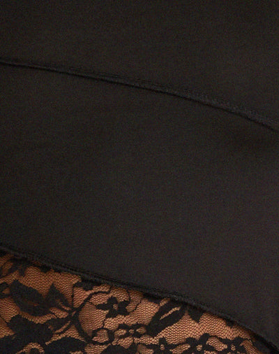 Gwendeline - Elegant Black Lace Top with Long Sleeves 