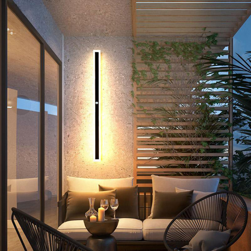 Ameran – Modern LED Outdoor Wall Light Black Metal For Garden Balcony