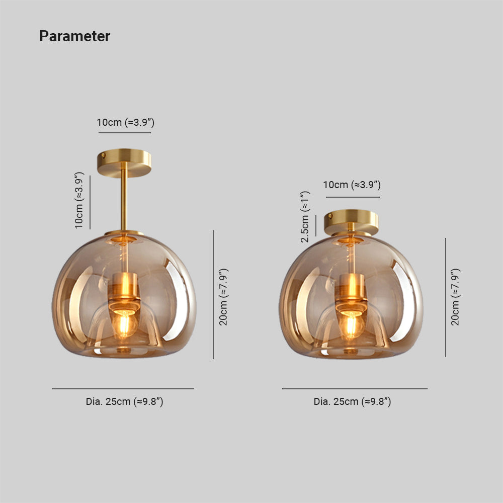Sanna moderne ronde LED-plafondlamp goud/zwart metaal/glas slaapkamer/eetkamer/woonkamer