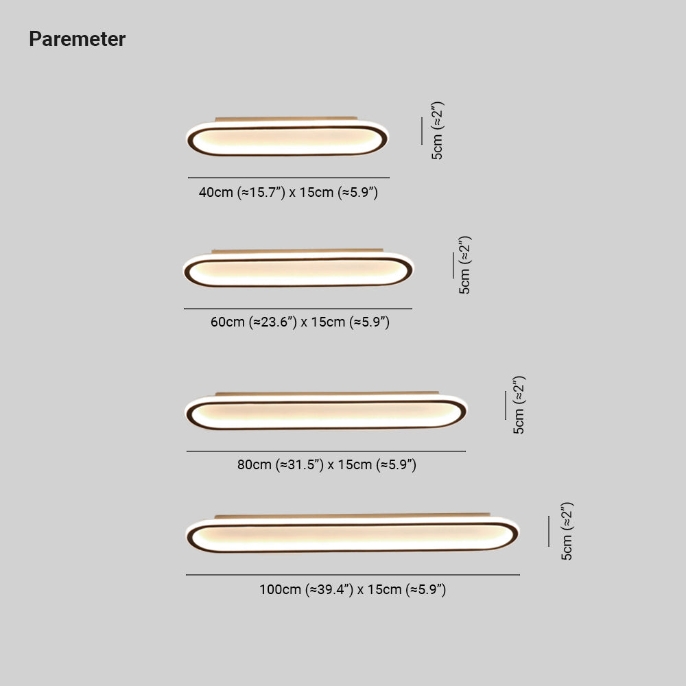 Avelon – Rectangular Ceiling Light Black & Gold for Bedroom/Living Room